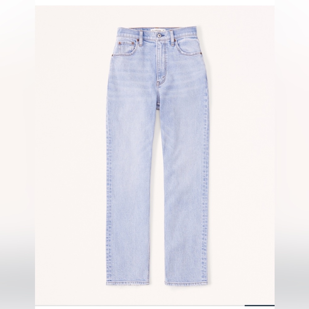 Abercrombie & Fitch Ultra High Rise Ankle Straight Jeans - Tall, Curve Love